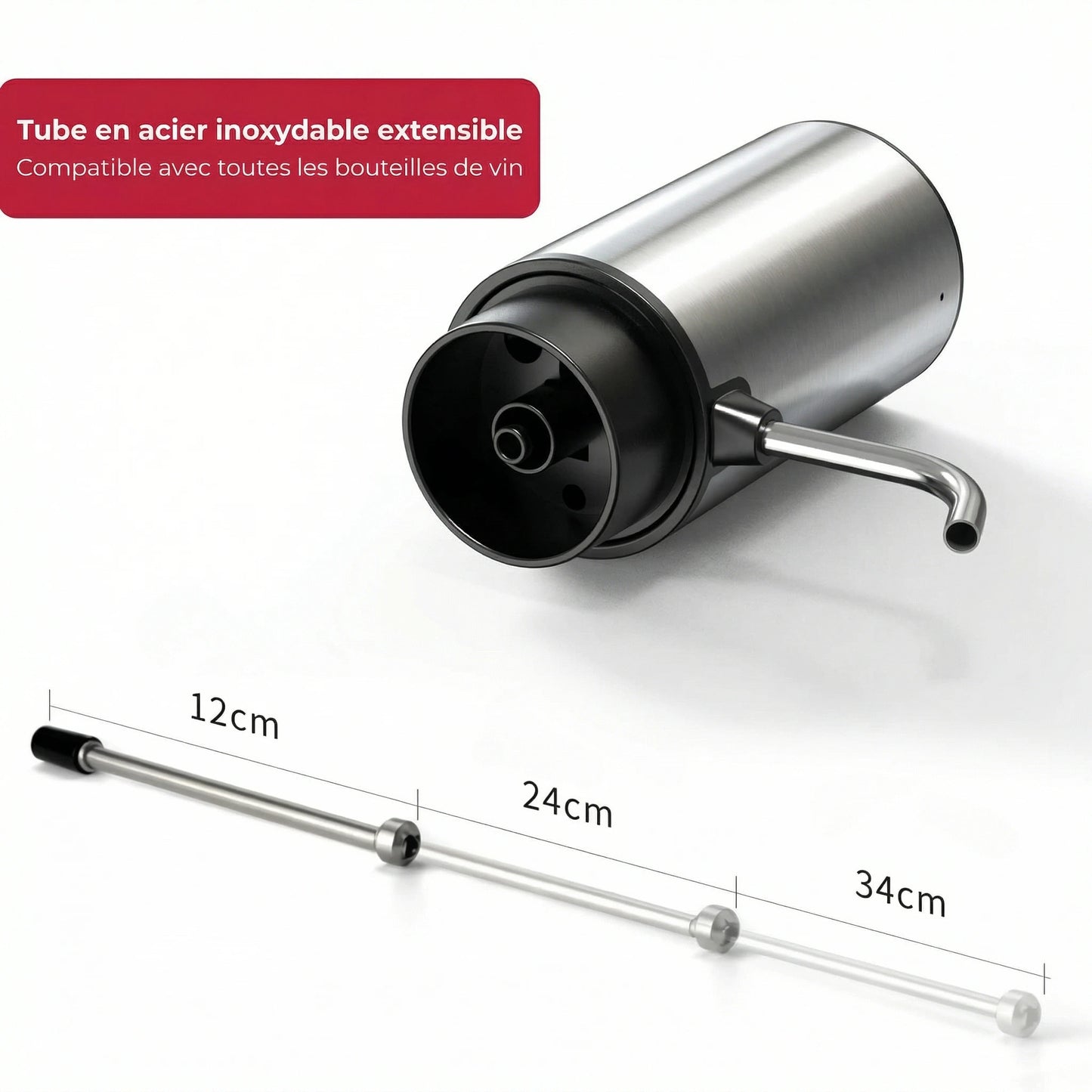 Vinera™ – Le décanteur premium automatique avec aération & bec verseur